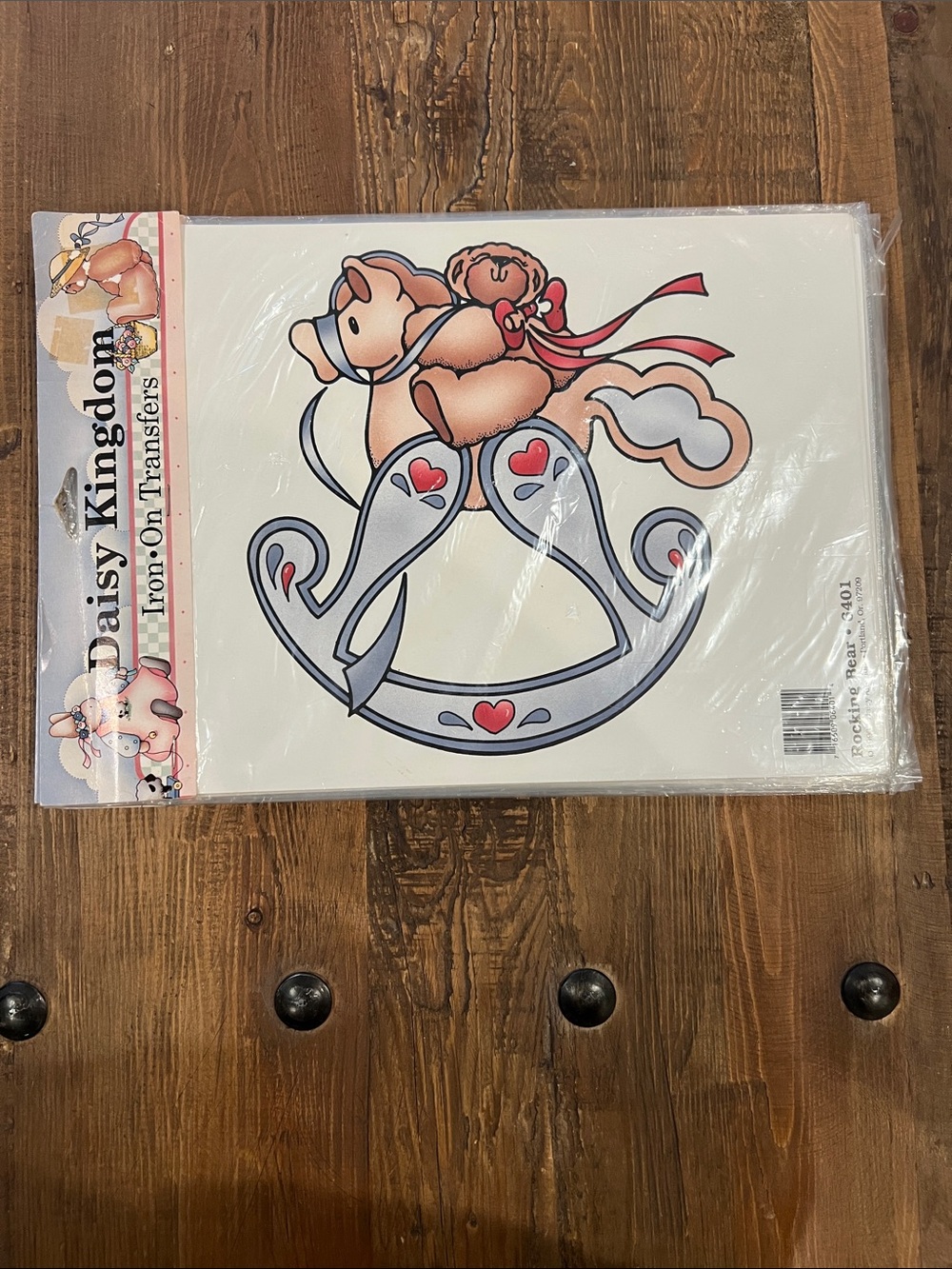 Daisy Kingdom Rocking Horse Iron-On Transfer